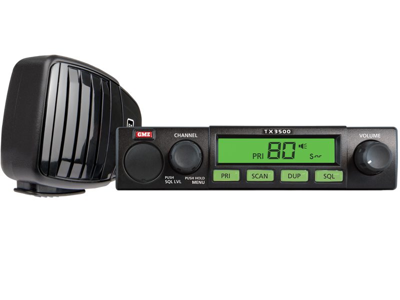 GME TX3500S Mobile UHF 5 Watt 80 Channel Under Dash with Scan Suite
