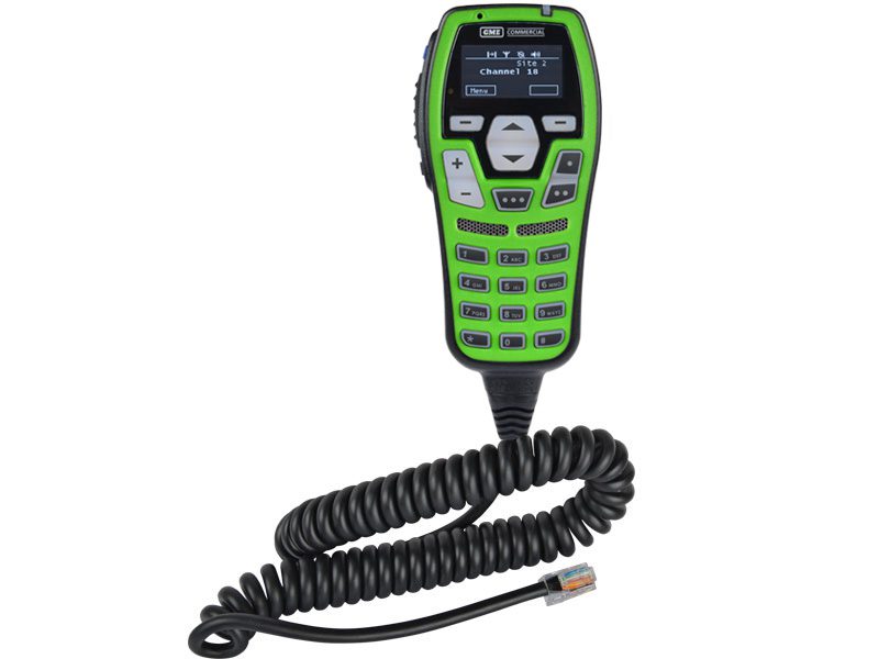 GME  Microphone UIC600GC Control Head, OLED Display, Green, with Integrated 2W Speaker suit CM60 Series Radios