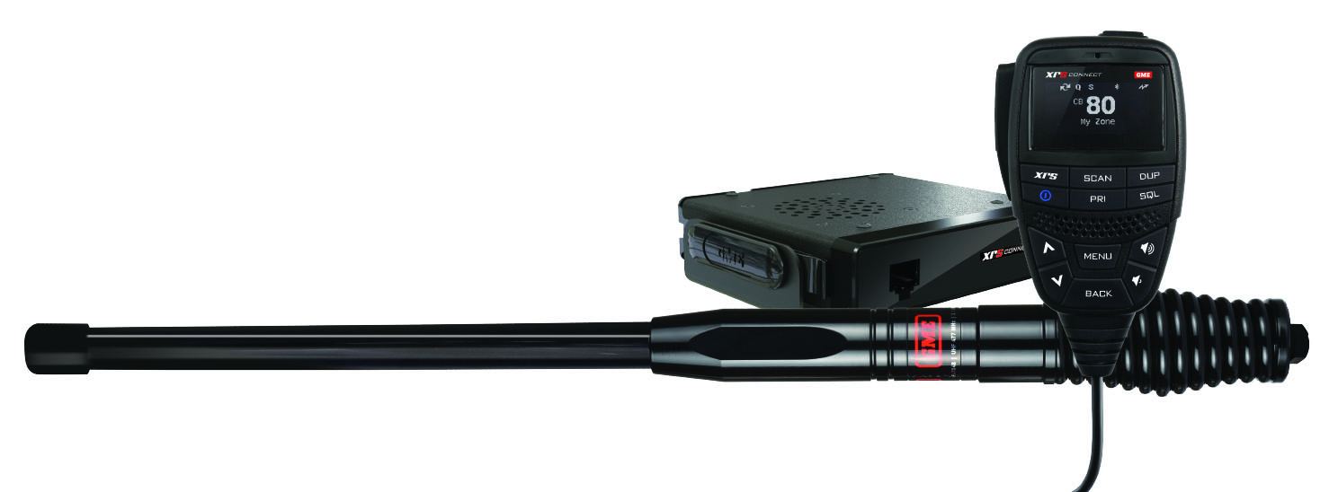 GME XRS-370C XRS Connect Compact Hideaway UHF CB Radio with AE4704B Antenna GME XRS-370C XRS Connect Compact Hideaway UHF CB Radio with AE4704B Antenna